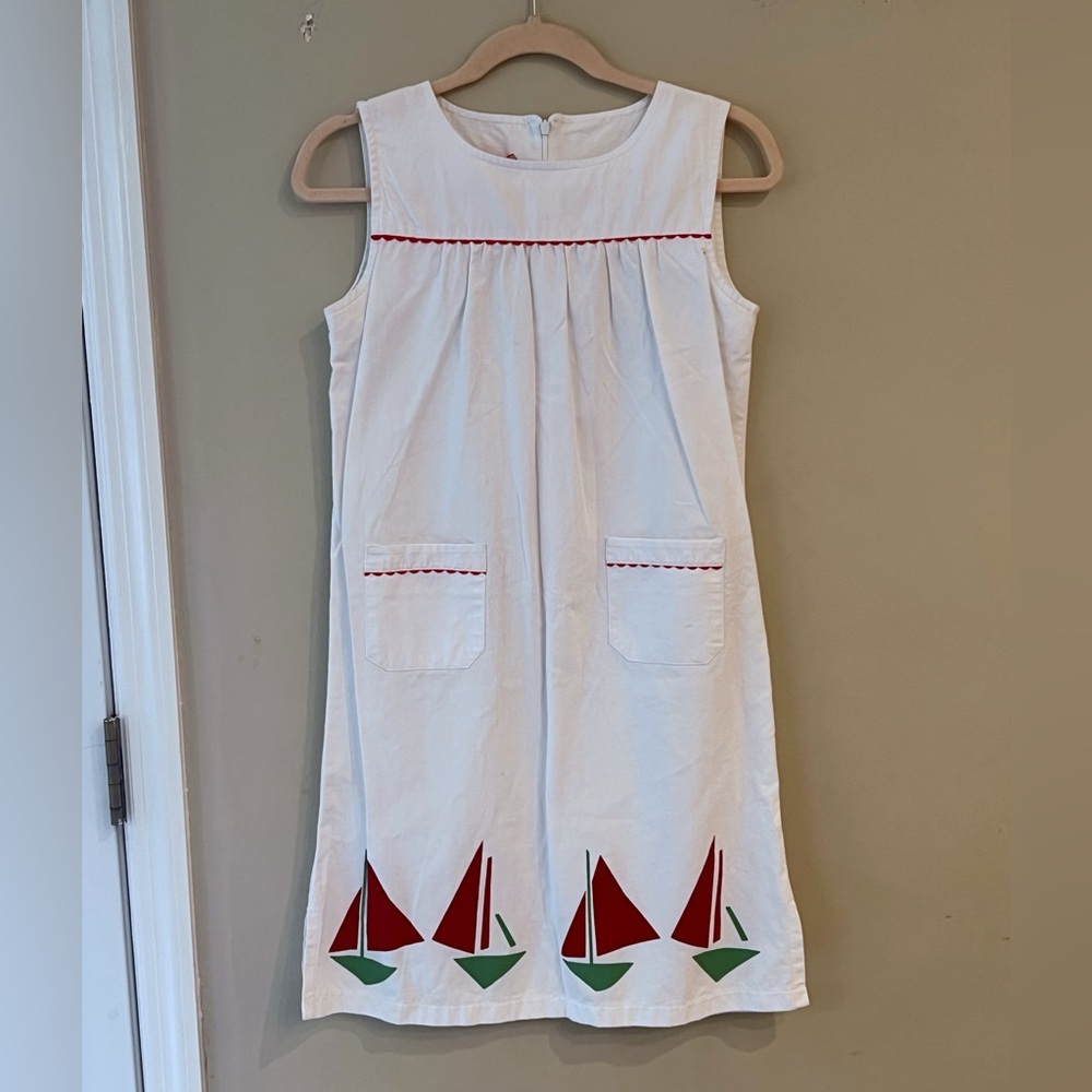 Kayce Hughes Girls Sz 16 Sailboat Shift Dress